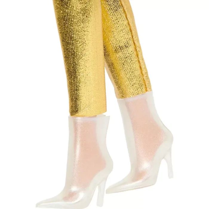 Лялька Barbie Модниця в золотистому комбінезоні (HRH19) зображення 4