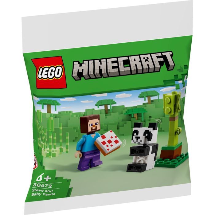 Конструктор LEGO Minecraft Стив и малыш-панда (30672)