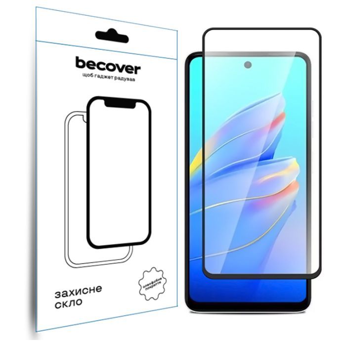 Скло захисне BeCover Tecno Camon 30 (CL6) Black (712499)
