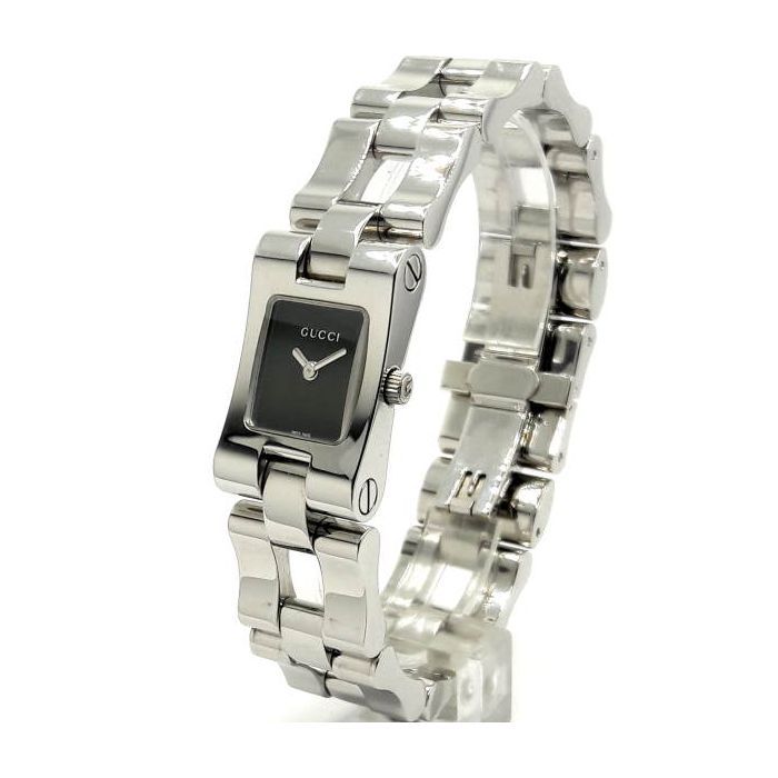 Наручний годинник Gucci 2305L 22335 BLK/STEEL BRACELET зображення 2