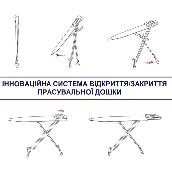 Гладильная доска Casa Si Lady 122x38 White/Blue Laquer (CS93574R267) (DAS302443) изображение 6