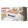 Хлебница Ardesto Midori 33х18х13см, метал, бамбук, білий (AR0912WB) изображение 12