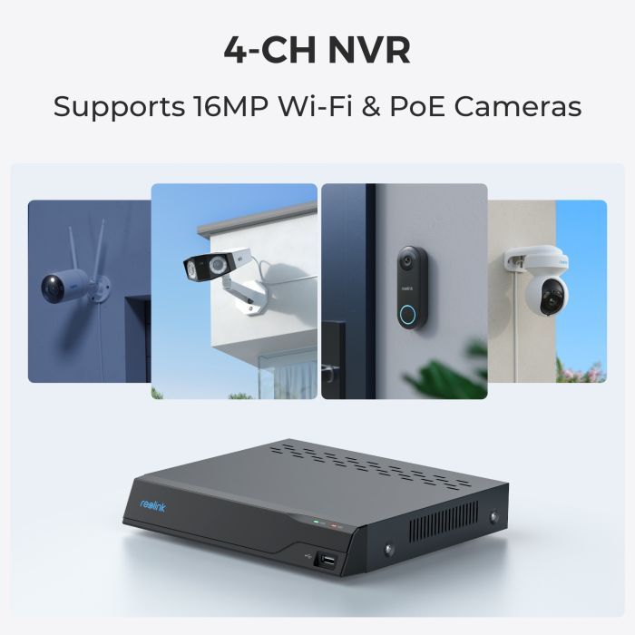 Регистратор для видеонаблюдения Reolink NVS4 изображение 7
