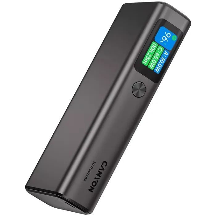 Батарея универсальная Canyon 20000mAh OnPower 230 TFT PD/130W Dark Grey (CNS-CPB230DG) изображение 4