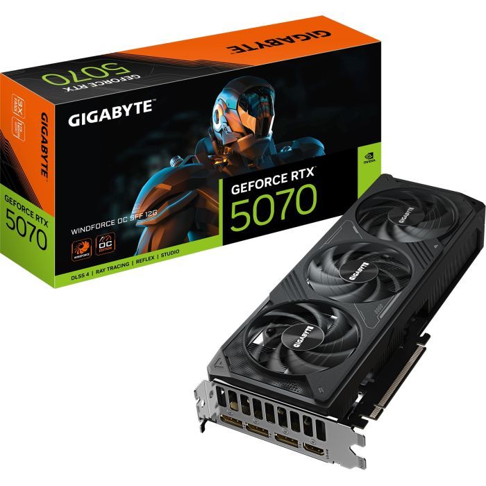 Відеокарта GIGABYTE GeForce RTX5070 12Gb WINDFORCE OC SFF (GV-N5070WF3OC-12GD) зображення 10