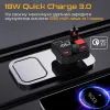 FM модулятор Promate PowerTune 30w USB-A OTG/USB-A QC3.0/USB-C BLACK (powertune-30w.black) зображення 6