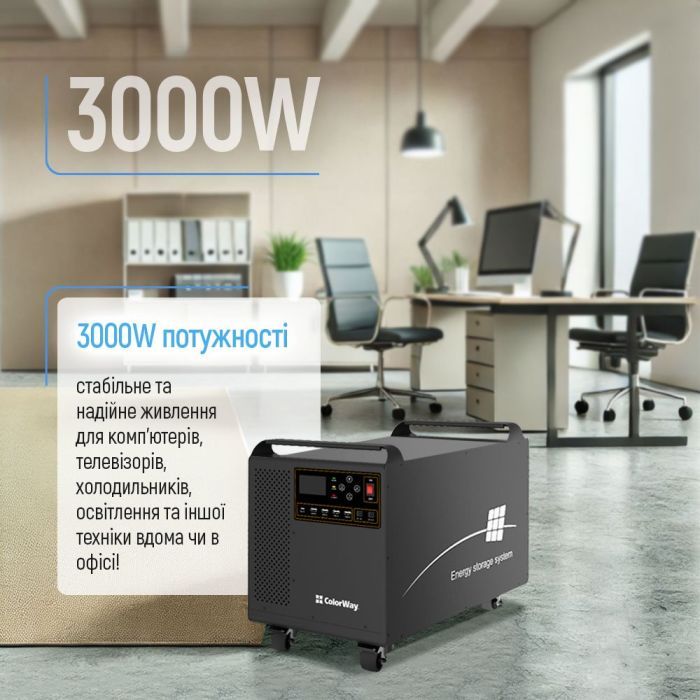 Зарядная станция ColorWay 3000W, 3200Wh (CW-PR-3K3W-01) изображение 6