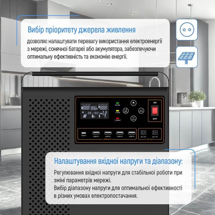 Зарядная станция ColorWay 3000W, 3200Wh (CW-PR-3K3W-01) изображение 9