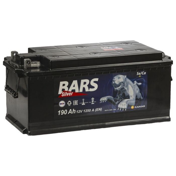 Аккумулятор автомобильный Bars 190Ah бокова(+/-) (1250EN) изображение 2