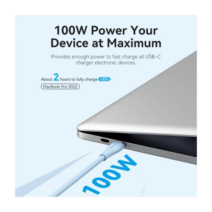Дата кабель USB-C to 2xUSB-C 1.5m 5.0A Silicone Type Green Vention (CTMGG) зображення 2
