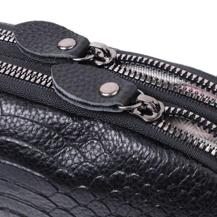 Сумка Vintage Из натуральной кожи Черная (22799) изображение 5