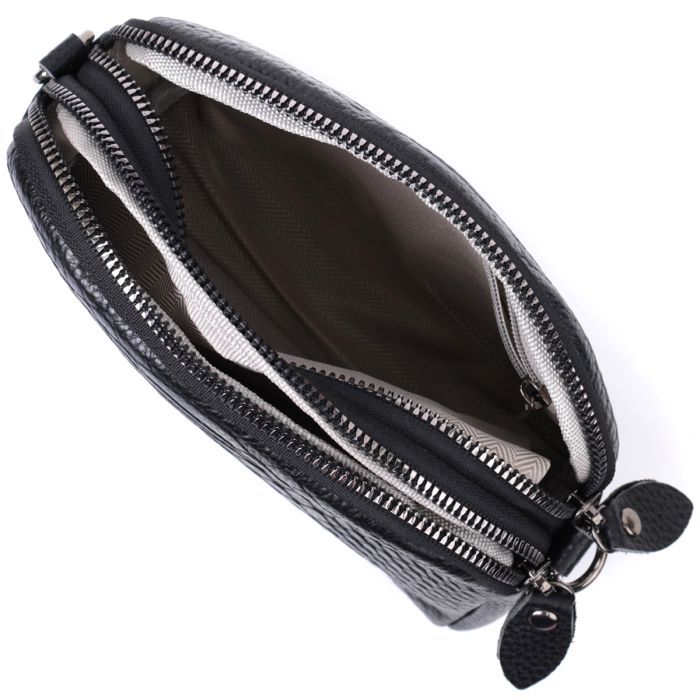 Сумка Vintage Из натуральной кожи Черная (22799) изображение 6