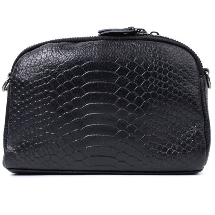 Сумка Vintage Из натуральной кожи Черная (22799) изображение 7