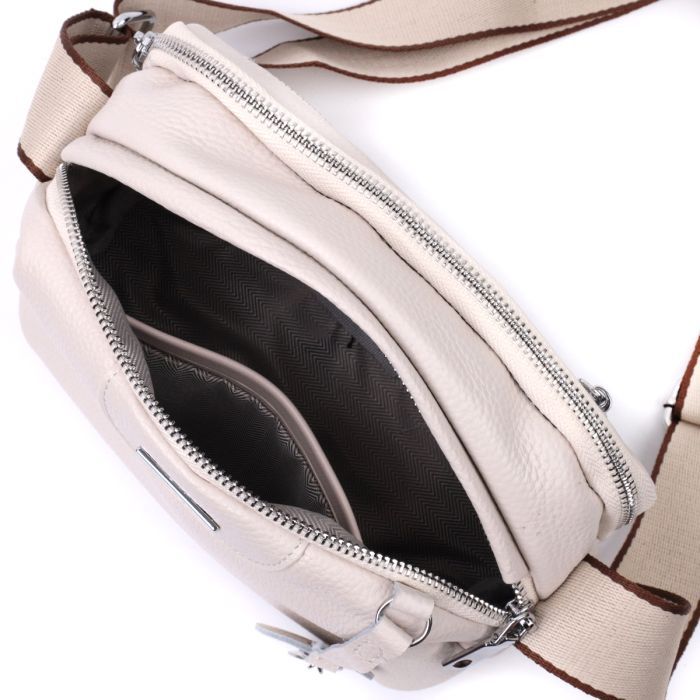 Сумка Vintage Из натуральной кожи Белая (22593) изображение 8