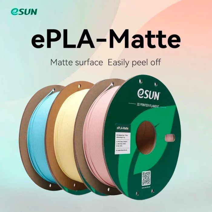 Пластик для 3D-принтера eSUN ePLA-Matte, 1,75мм, 1кг, strawberry red (ePLA-Matte-P175SR1) изображение 2