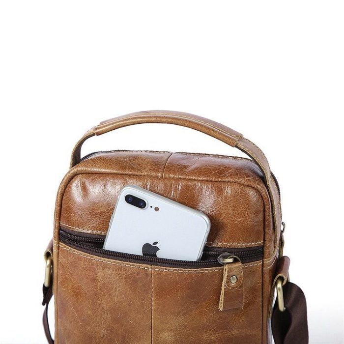 Сумка Vintage Світло-коричнева (14766) зображення 7