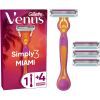 Бритва Gillette Simply Venus 3 Miami с 4 сменными картриджами (8700216878333) изображение 2