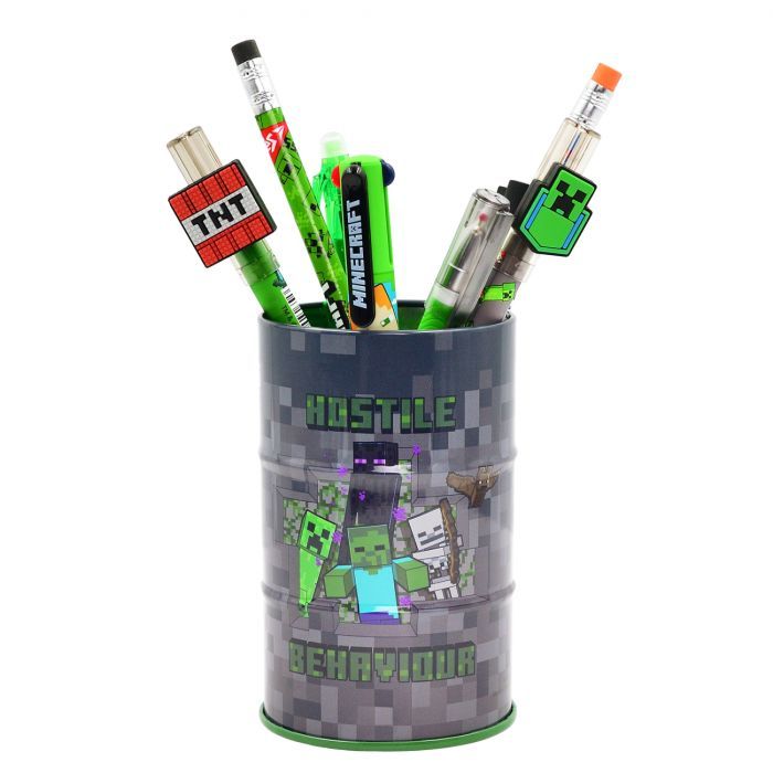 Подставка для мелочей Yes бочка Minecraft металл, серый (708376) изображение 3