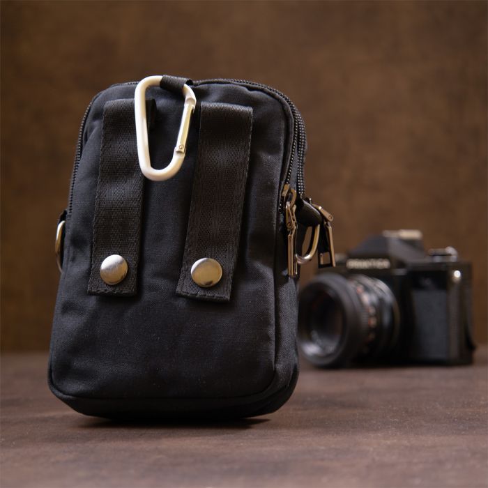 Сумка Vintage На пояс нейлон Красная (20647) изображение 9