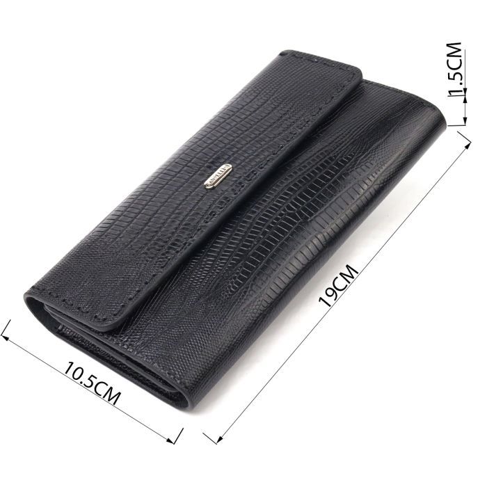 Гаманець Canpellini З натуральної шкіри Чорний (21664) зображення 3