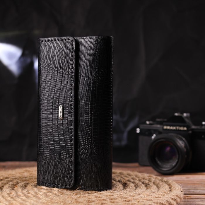 Гаманець Canpellini З натуральної шкіри Чорний (21664) зображення 8