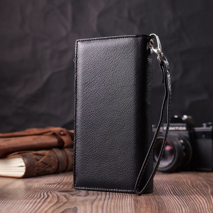Гаманець ST Leather З натуральної шкіри Бордовий (22534) зображення 9