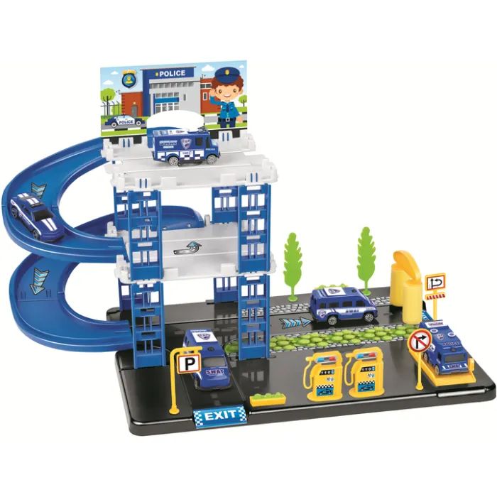 Игровой набор Playset бригада полиции в комплекте с 4 машинками BRIGADE POLICE (3858894672936) изображение 2