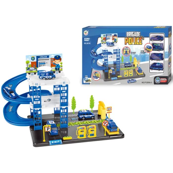 Игровой набор Playset бригада полиции в комплекте с 4 машинками BRIGADE POLICE (3858894672936) изображение 3