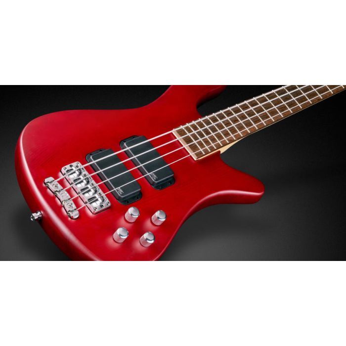 Бас-гітара Warwick RockBass Streamer Standard 4-String - Burgundy Red Transparent Satin (1514120100CACARAWW) зображення 4