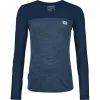 Лонгслив Ortovox 150 Cool Logo Ls Wmn deep ocean - XS - темно-синій (025.001.1221)