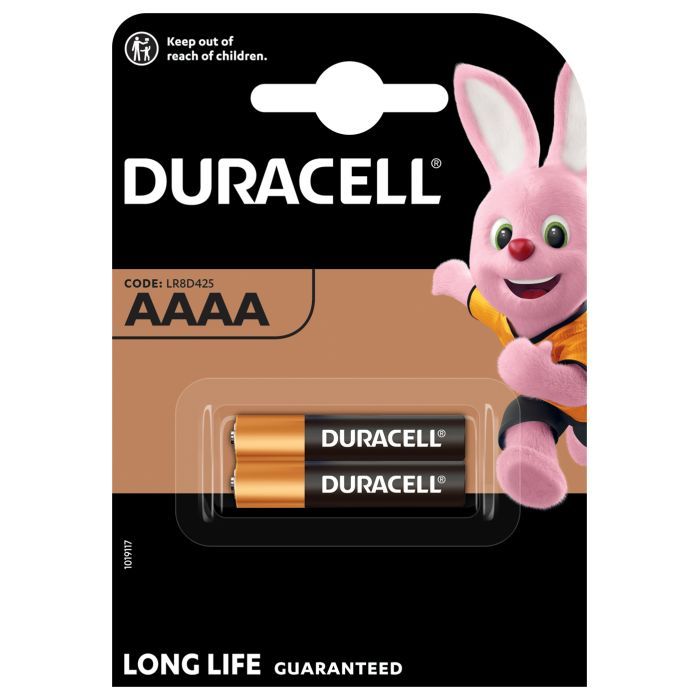 Батарейка AAAA спеціальна лужна LR8D425 1,5V, 2 шт. в упаковці Duracell (5007466) изображение 2
