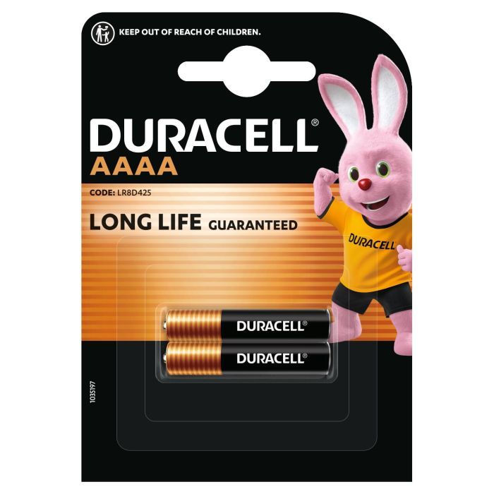 Батарейка AAAA спеціальна лужна LR8D425 1,5V, 2 шт. в упаковці Duracell (5007466) изображение 2