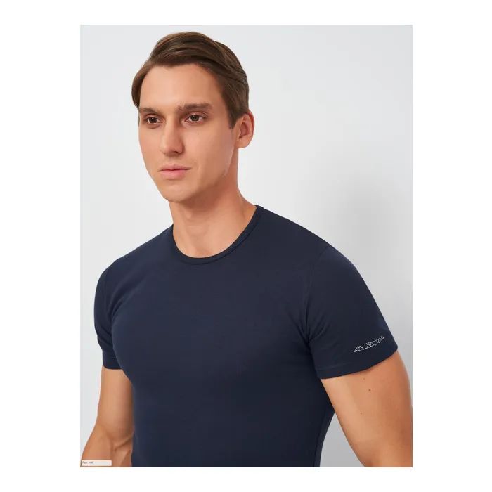 Футболка Kappa T-shirt Mezza Manica Girocollo K1306 BluNavy темно-синій L (8016279702370) зображення 4