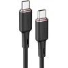 Дата кабель USB-C to USB-C 1.2m 3A 60W silicone C2-03 black Acefast (6974316280729)
