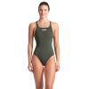 Купальник Arena Team Swimsuit Swim Pro Solid 004760-660 темно-зелений 36 (3468337481843)