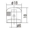 Ручка для потенціометра Gotoh Dome Knob (Cosmo Black) (VK1-18 CK) зображення 2