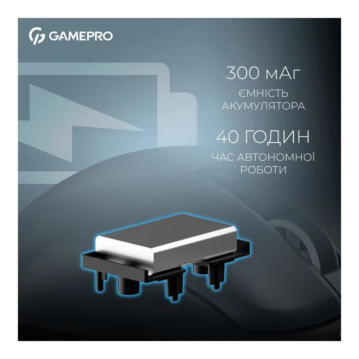 Мышка GamePro Asgard Thor Wireless/Bluetooth/USB Black (GM023B) изображение 8