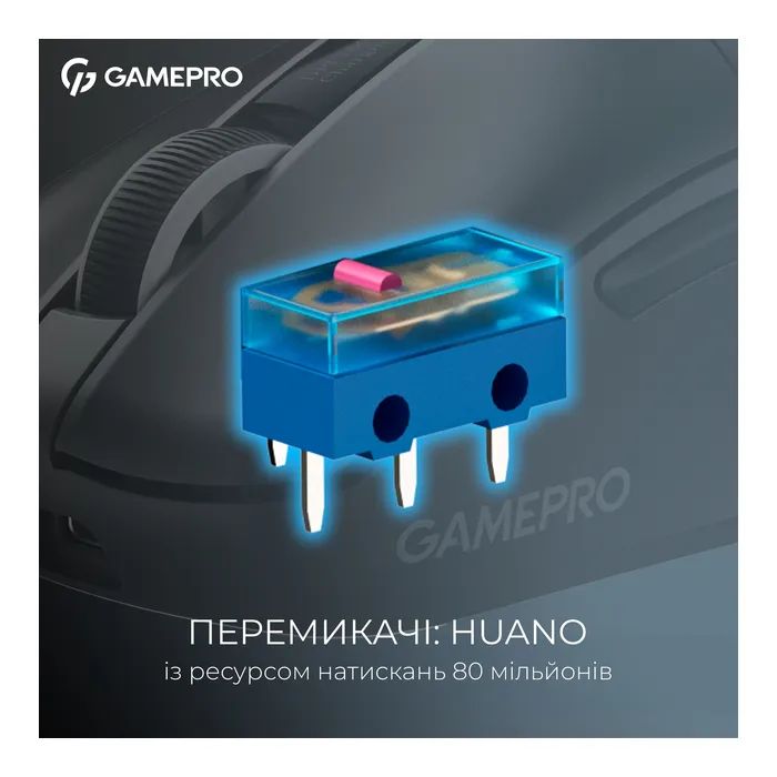 Мышка GamePro Asgard Thor Wireless/Bluetooth/USB Black (GM023B) изображение 9
