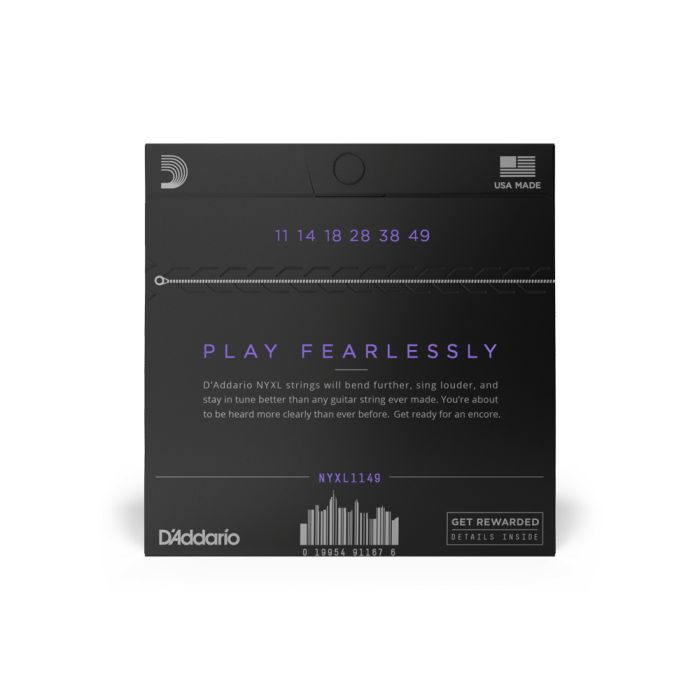 Струни для гітари D'Addario NYXL Electric Medium (11-49) (NYXL1149) зображення 2