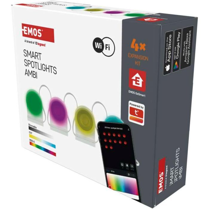 Світильник EMOS ZIW154R 4шт. 85см, 7 Вт, RGBIC+CCT, WIFI (ZIW154R) зображення 7