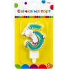 Свічка Maxi Llama "5" висотою 7,62 см (MX622068-5)