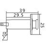 Выходной разъем для гитары Paxphil Screw Mount Stereo Endpin Jack (Chrome) (LJ-35/3P CR) изображение 3