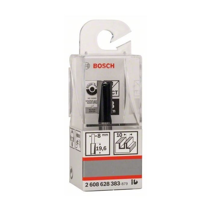 Фреза Bosch Professional пазова, Std, S8, D10, L20 (2.608.628.383) зображення 3