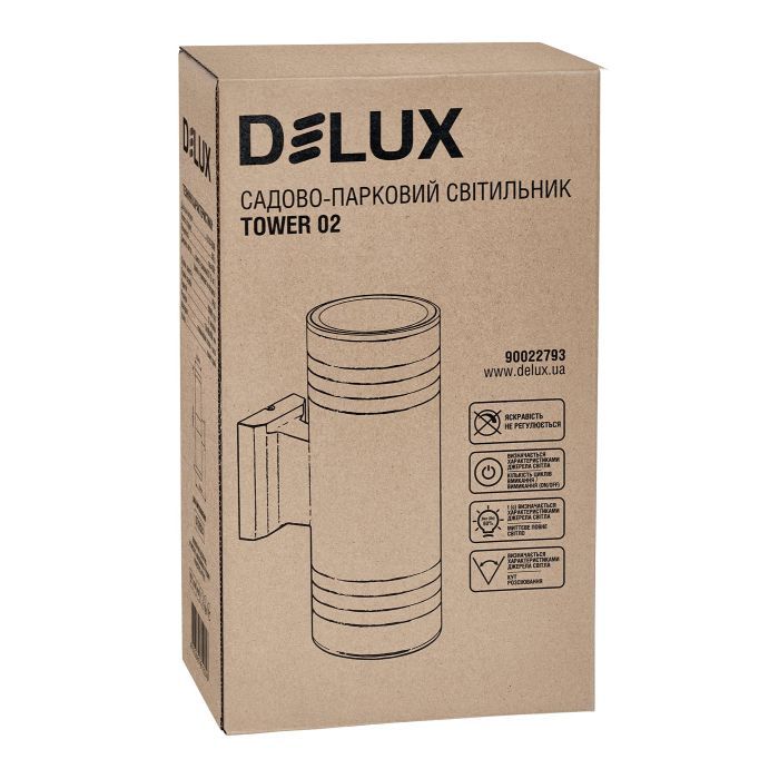 Світильник Delux TOWER 02 2*E27 IP56 (90022793) зображення 2