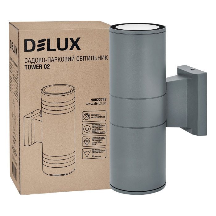 Світильник Delux TOWER 02 2*E27 IP56 (90022793) зображення 3