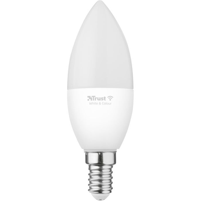 Розумна лампочка Trust E14 470 Lumen, 1800-6500k, RGBCW, white (71280_TRUST) зображення 2 Розумна лампочка Trust E14 470 Lumen, 1800-6500k, RGBCW, white (71280_TRUST) зображення 2