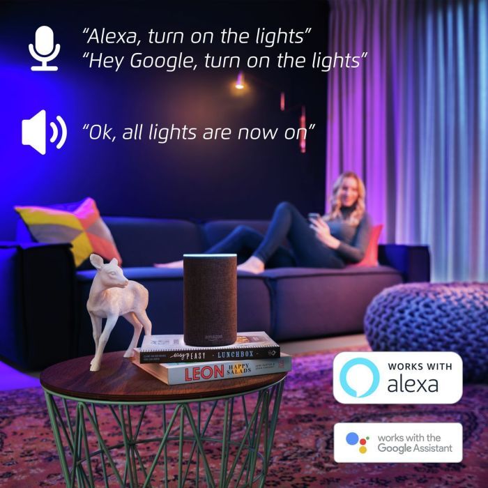 Розумна лампочка Trust E14 470 Lumen, 1800-6500k, RGBCW, white (71280_TRUST) зображення 8 Розумна лампочка Trust E14 470 Lumen, 1800-6500k, RGBCW, white (71280_TRUST) зображення 8