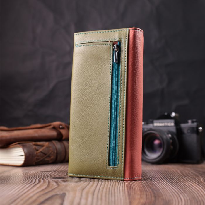 Гаманець ST Leather З натуральної шкіри Різнокольоровий (22520) зображення 10