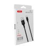 Дата кабель USB 2.0 AM to USB-C 1.0m braided black XO (XO-NB143C1-BK) зображення 2