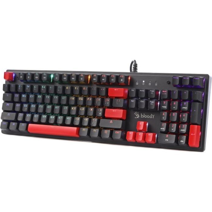 Клавиатура A4Tech Bloody S525N RGB BLMS Red Switch USB Fire Black (4711421002066) изображение 2